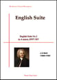 English Suite No.2 in A minor, BWV piano sheet music cover